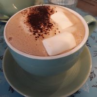 Vegan hot chocolate (March 2023) at Sift in Otley