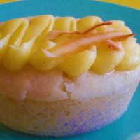 Coconut & cherry cake at Sift in Otley