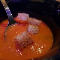 Lentil soup at Hermans in Stockholm