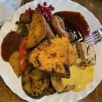 There is also a barbecue buffet option!  at Hermans in Stockholm