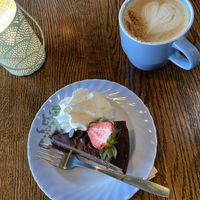 Belgian chocolate cake   at Hermans in Stockholm