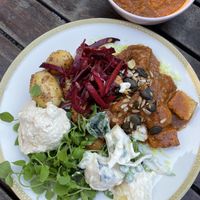 All vegan buffet   at Hermans in Stockholm