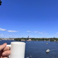 Best view of Stockholm  at Hermans in Stockholm