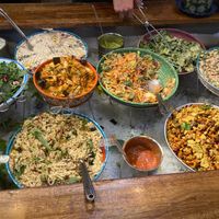 Buffet at Hermans in Stockholm