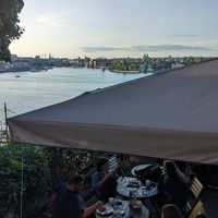 The view from the terrasse at Hermans in Stockholm