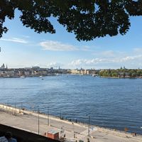 The lovely view at Hermans in Stockholm