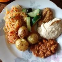 Buffet style! at Hermans in Stockholm