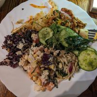 Cold salads at Hermans in Stockholm