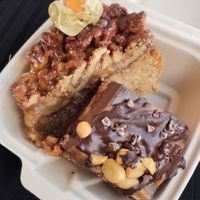 Cakes for takeaway at Hermans in Stockholm