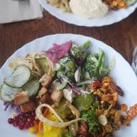 Buffet at Hermans in Stockholm