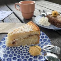 Sunshine cake  at Hermans in Stockholm