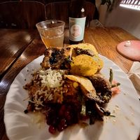 Warm buffet, at Hermans in Stockholm