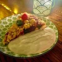 Berry pie  at Hermans in Stockholm