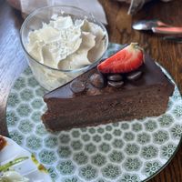 Sweet potato cake  at Hermans in Stockholm