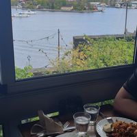 View out of the window at Hermans in Stockholm