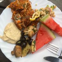 watermelon was the only good thing at Hermans in Stockholm