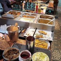 The buffet at Hermans in Stockholm