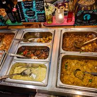 Part of the buffet at Hermans at Hermans in Stockholm