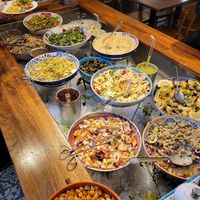 Buffet at Hermans in Stockholm