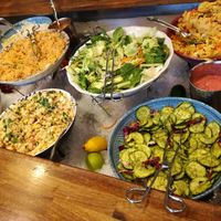 The buffet at Hermans in Stockholm