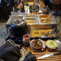 The buffet at Hermans in Stockholm