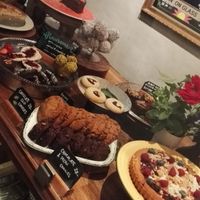 A few of their cakes and pastries. at Hermans in Stockholm
