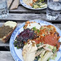 Lunch buffé at Hermans in Stockholm