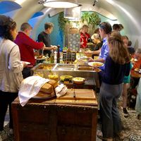 Popular buffet! at Hermans in Stockholm