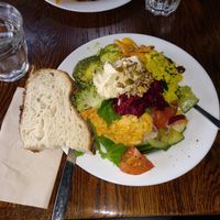 Delicious lunch buffet 😋 at Hermans in Stockholm