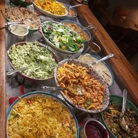 Cold buffet at Hermans in Stockholm