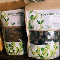 Soy chunks  at Bitkisel Mutfak in Urla