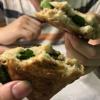 Panini (I was very excited to realise this white “meat” tasted like white pudding!!! Which I miss since going veg) at Milkaway in Naples