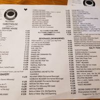 Menu at Milkaway in Naples