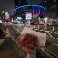 Vegan Upsidedown Slice  at NY Pizza Suprema in New York City
