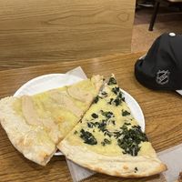 Vegan white and Alfredo   at NY Pizza Suprema in New York City