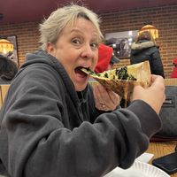 My first NY slice!  at NY Pizza Suprema in New York City