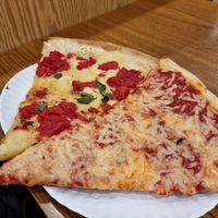 Vegan Marguerita and The New York Vegan at NY Pizza Suprema in New York City