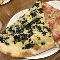 Vegan Alfredo with veggie and vegan cheesee  at NY Pizza Suprema in New York City