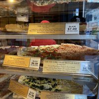 Several slice vegan options if you don’t want a full pie   at NY Pizza Suprema in New York City