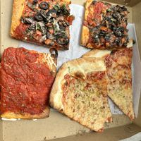 Vegan slices   at NY Pizza Suprema in New York City