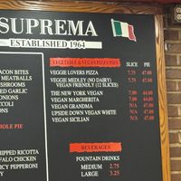 Full range (not all available every day)   at NY Pizza Suprema in New York City