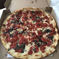 Vegan margarita pizza  at NY Pizza Suprema in New York City