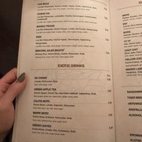 drinks menu at Good Morning Vietnam Vegan in Berlin