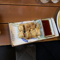 Crispy rolls filled with vegetables and tofu at Good Morning Vietnam Vegan in Berlin