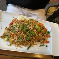 rice band noodles with vegetables  at Good Morning Vietnam Vegan in Berlin