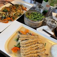 Noodles with veggies and vegan “duck"  at Good Morning Vietnam Vegan in Berlin