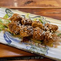 Vegan chicken Saté on peanut sauce  at Good Morning Vietnam Vegan in Berlin