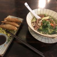 Pho and crispy dumplings 🥟 😋  at Good Morning Vietnam Vegan in Berlin