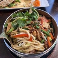 Banh Canh Hap (udon with seitan, tofu and vegetables)  at Good Morning Vietnam Vegan in Berlin