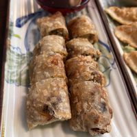 Nem Ron (filled crispy rice paper rolls)   at Good Morning Vietnam Vegan in Berlin